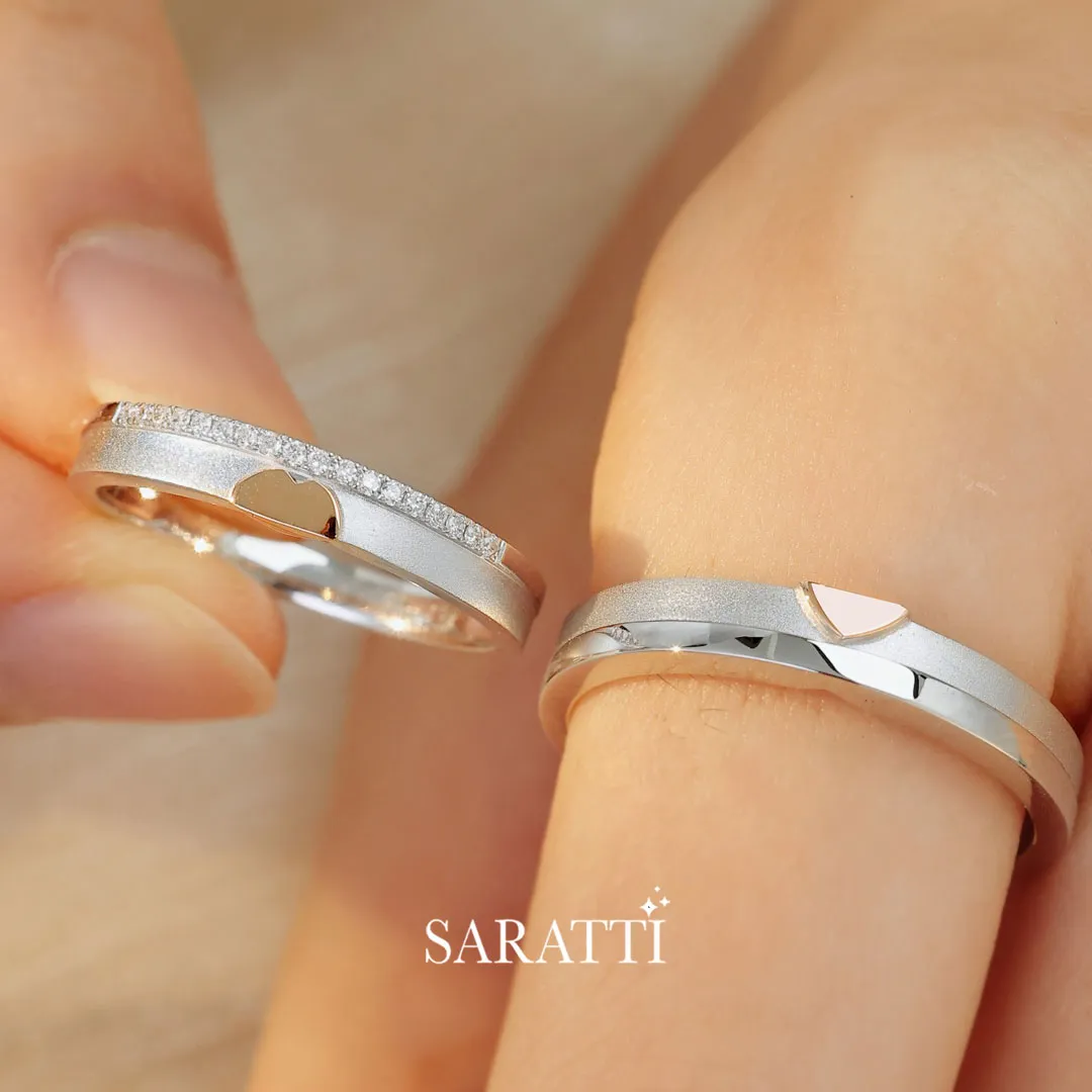 The Sweet Embrace Duo Wedding Ring Set
