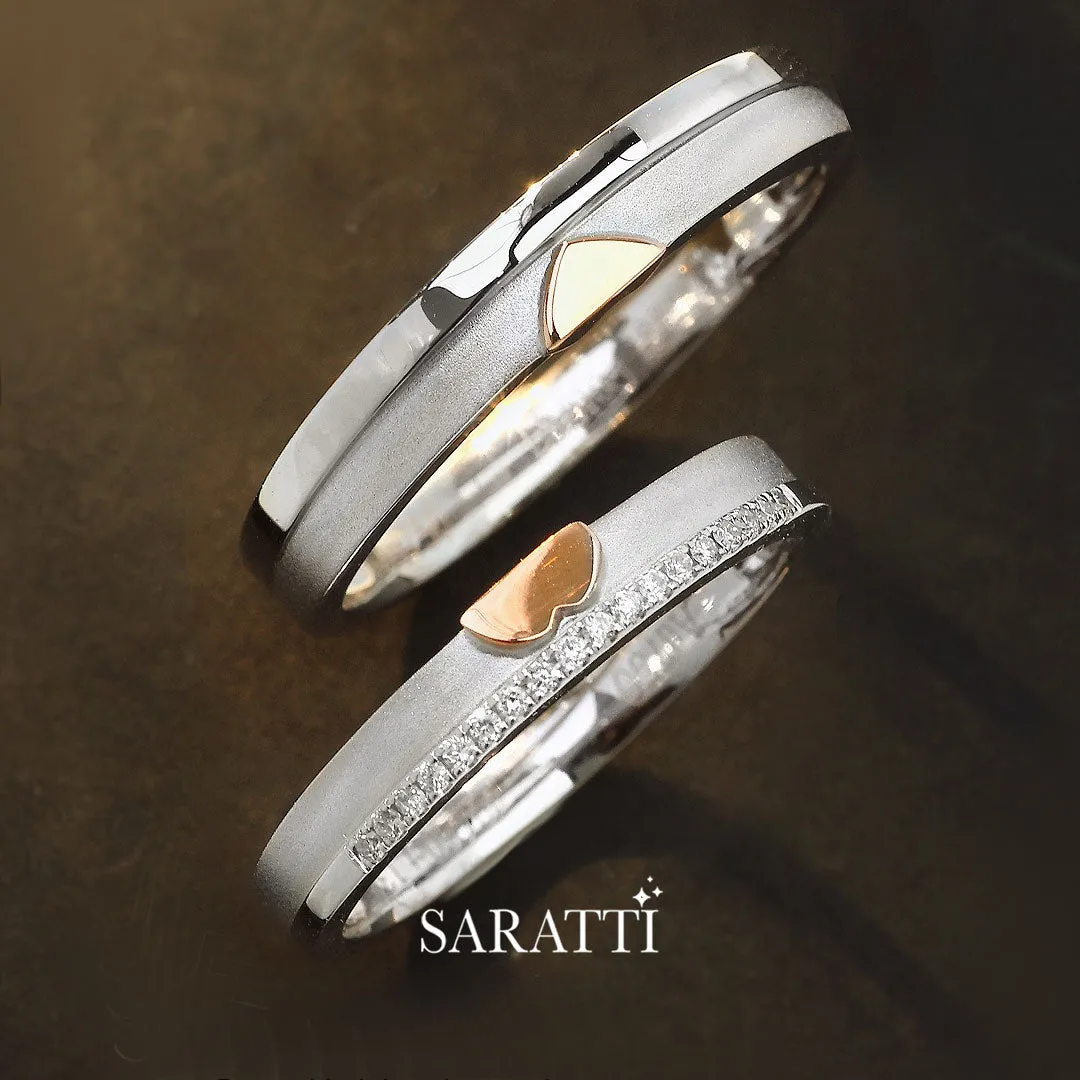 The Sweet Embrace Duo Wedding Ring Set