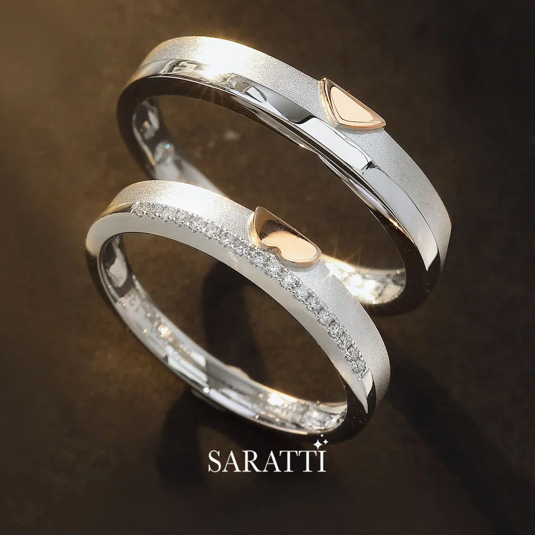 The Sweet Embrace Duo Wedding Ring Set