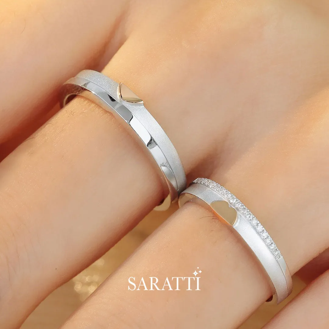 The Sweet Embrace Duo Wedding Ring Set