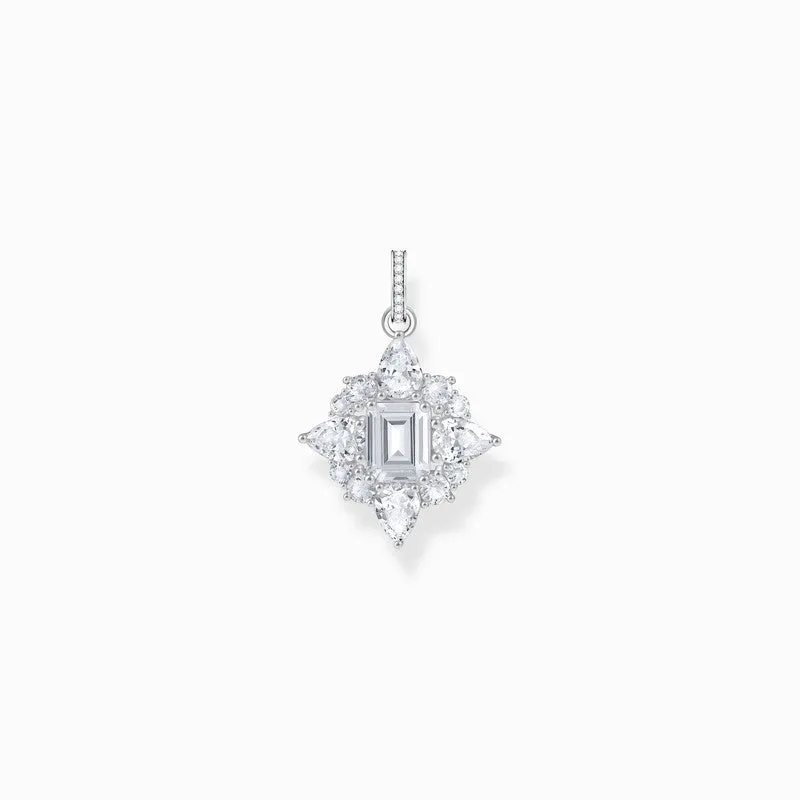 Thomas Sabo Silver Pendant with White Zirconia Stones
