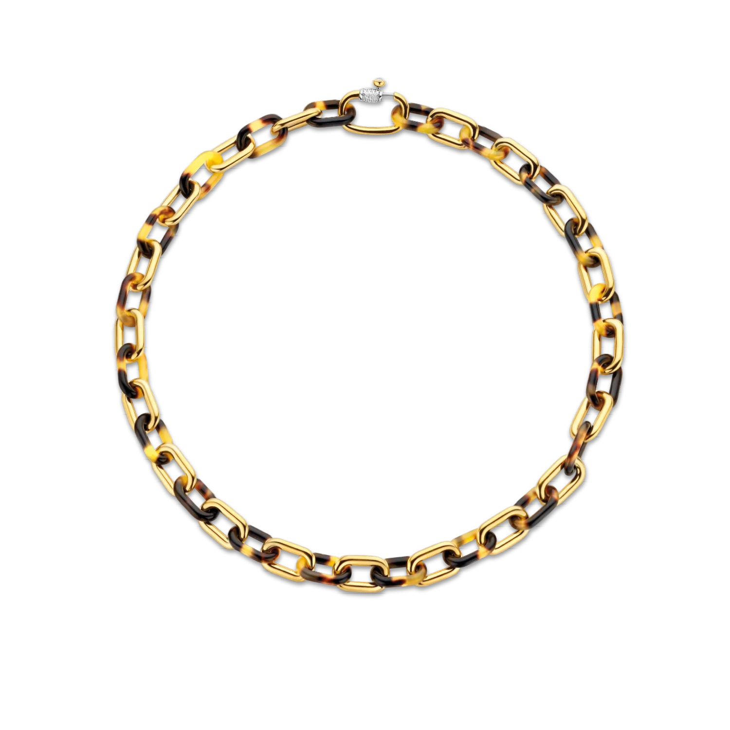 Ti Sento Leopard Print Links Necklace