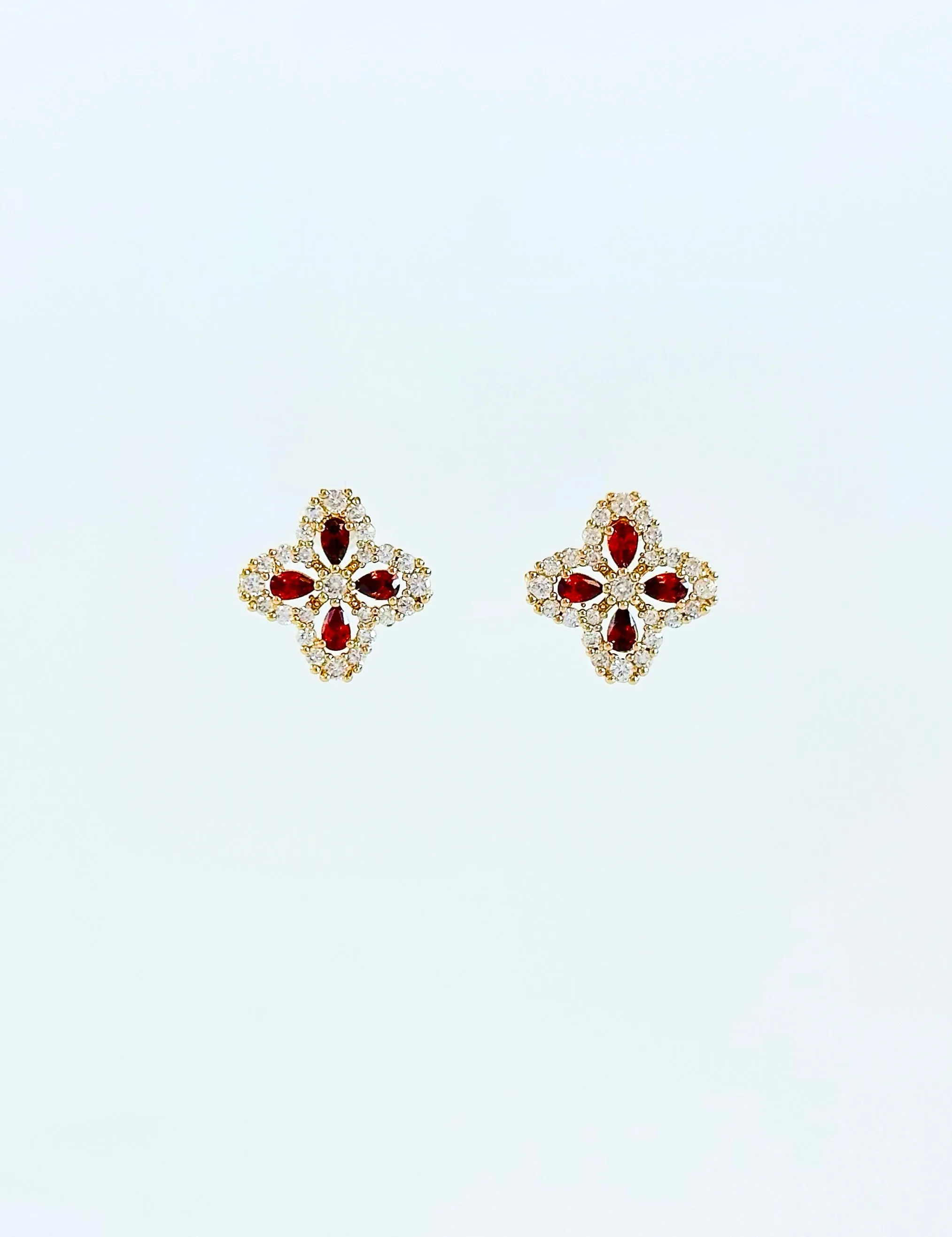 Timeless Blossom Earrings- Topaz