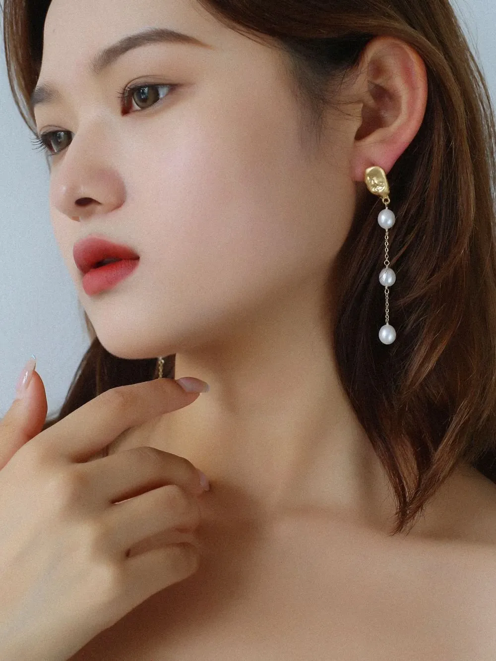Timeless Charm Pearl Drop Earrings