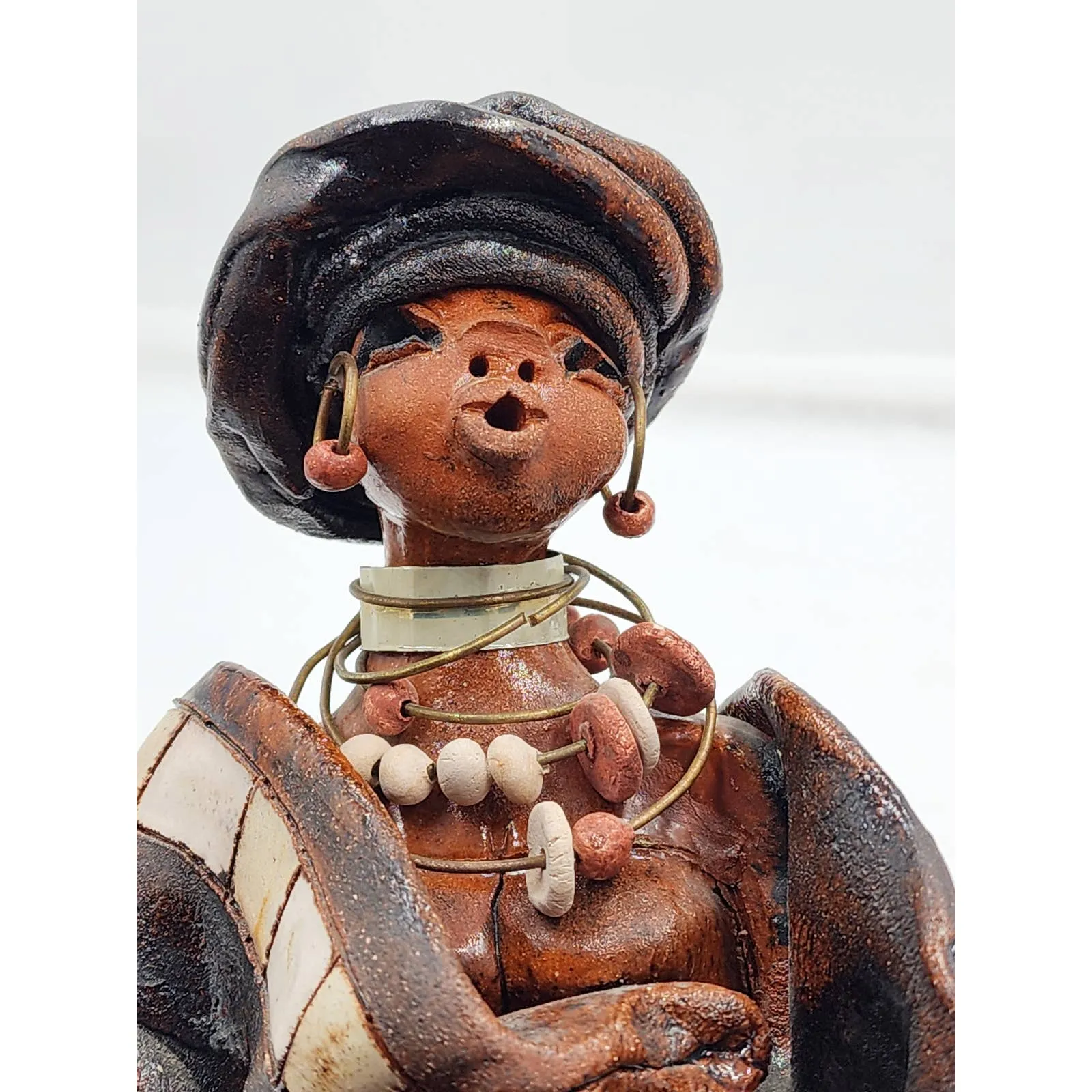 Tribal Art African Sculpture Woman Child Motherhood Ethnic Cultural Rare 10"