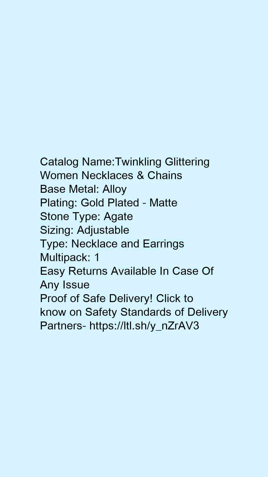 Twinkling Glittering Women Necklaces & Chains