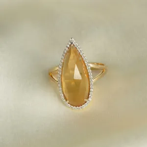 Venus Citrine Ring