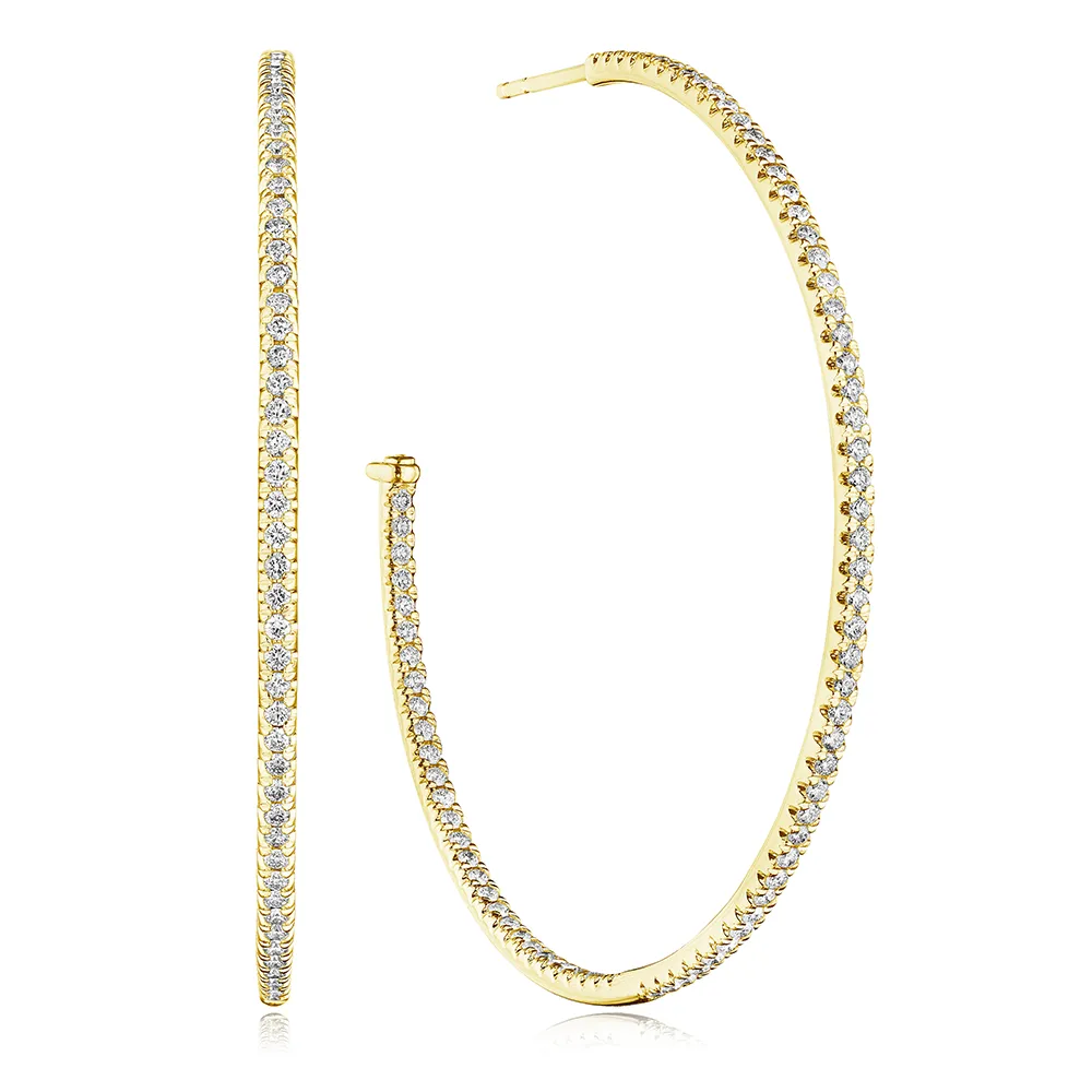 Verragio 50mm Whimsy Diamond Hoop