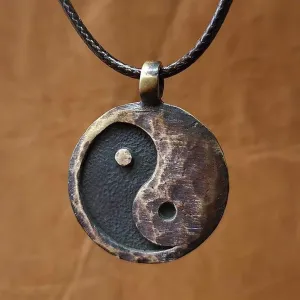 Vintage Taichi Symbol Yin Yang Necklace For Men