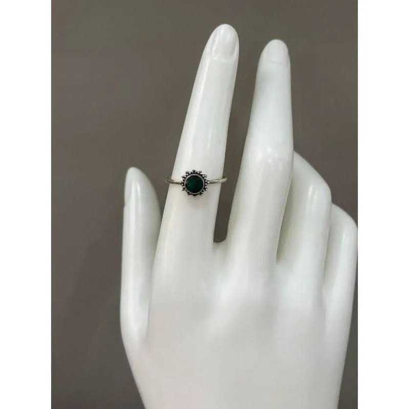 Vintage Tropical Breeze: Sterling Silver Rings Infused with Comfort and Vibes