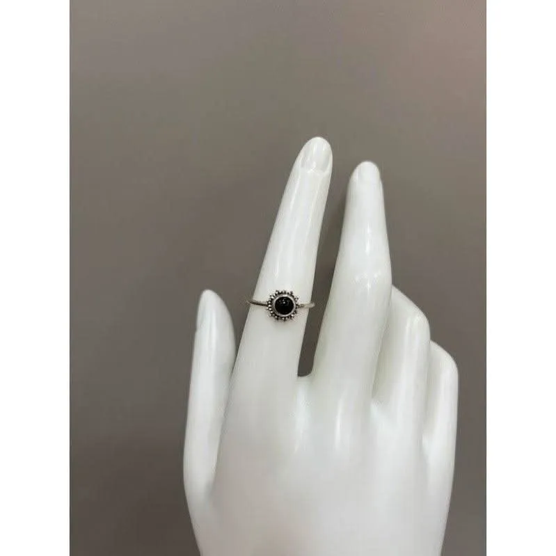 Vintage Tropical Breeze: Sterling Silver Rings Infused with Comfort and Vibes