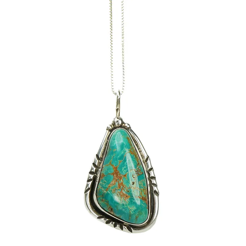 Vintage Turquoise Silver Pendant