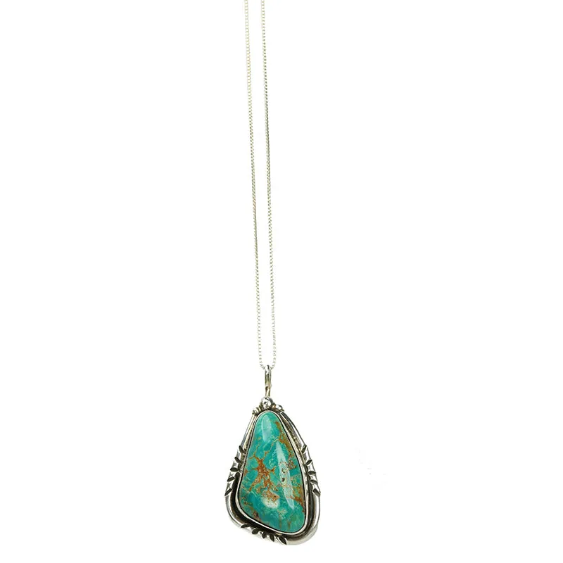 Vintage Turquoise Silver Pendant