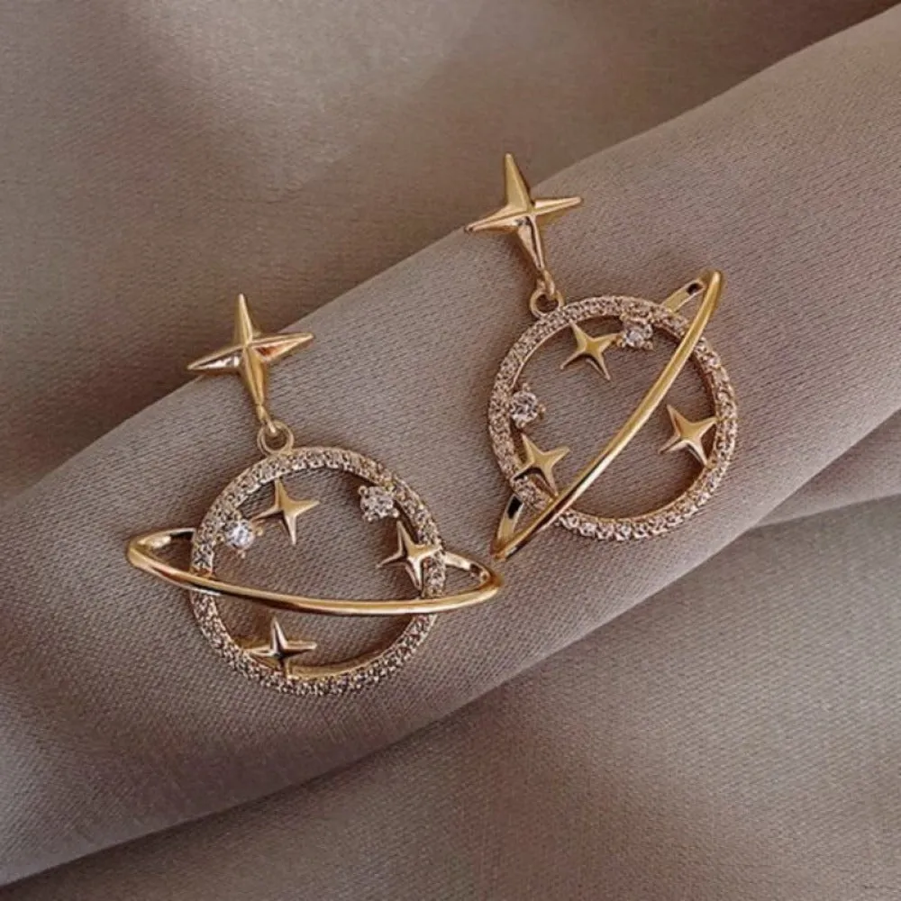 women earrings goldcolor crystal pearl dangle rhinestone pendants ✈️ free.shipping