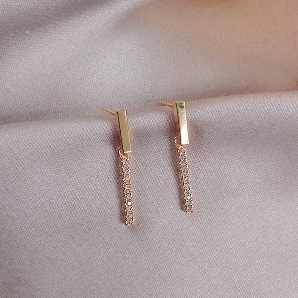 women earrings goldcolor crystal pearl dangle rhinestone pendants ✈️ free.shipping