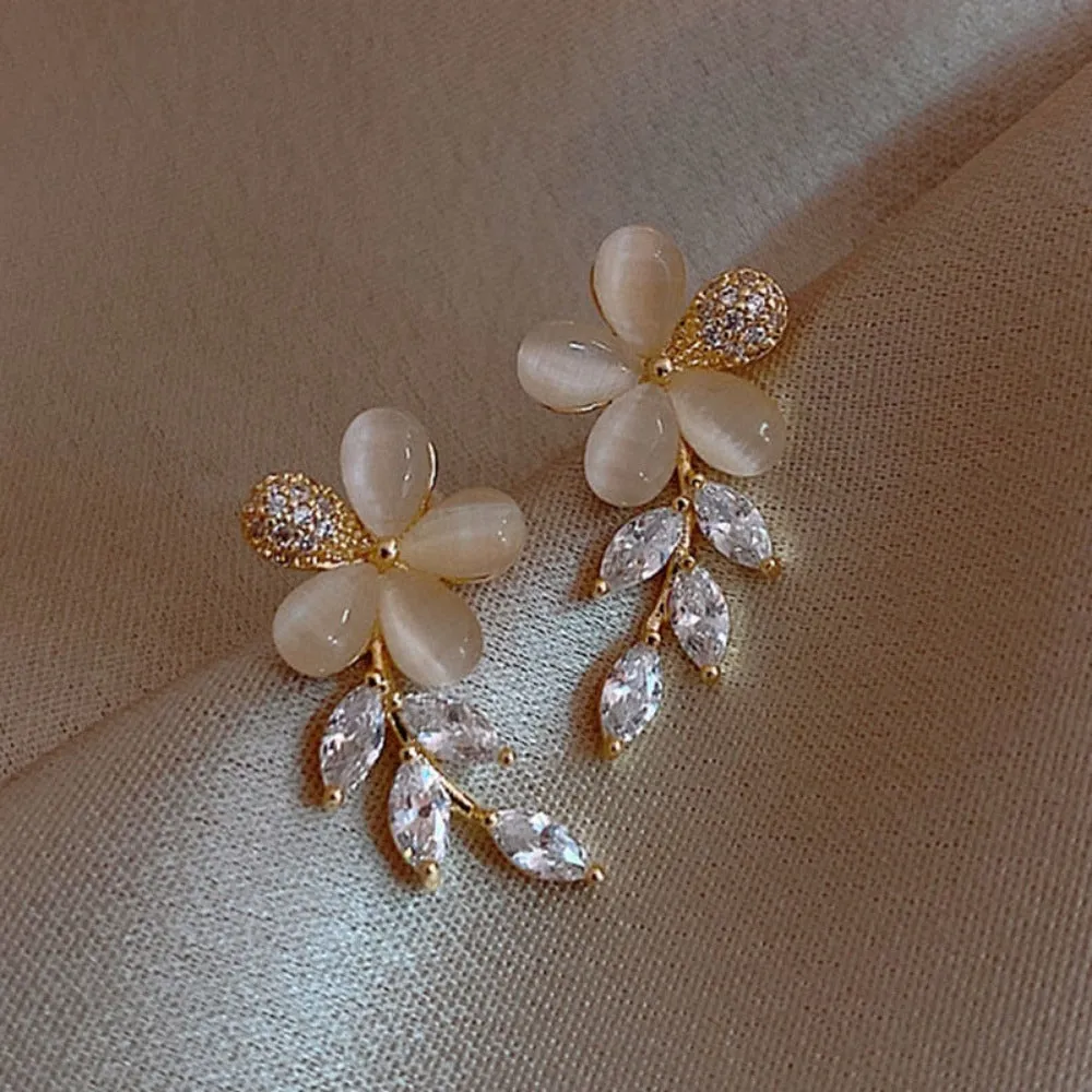 women earrings goldcolor crystal pearl dangle rhinestone pendants ✈️ free.shipping