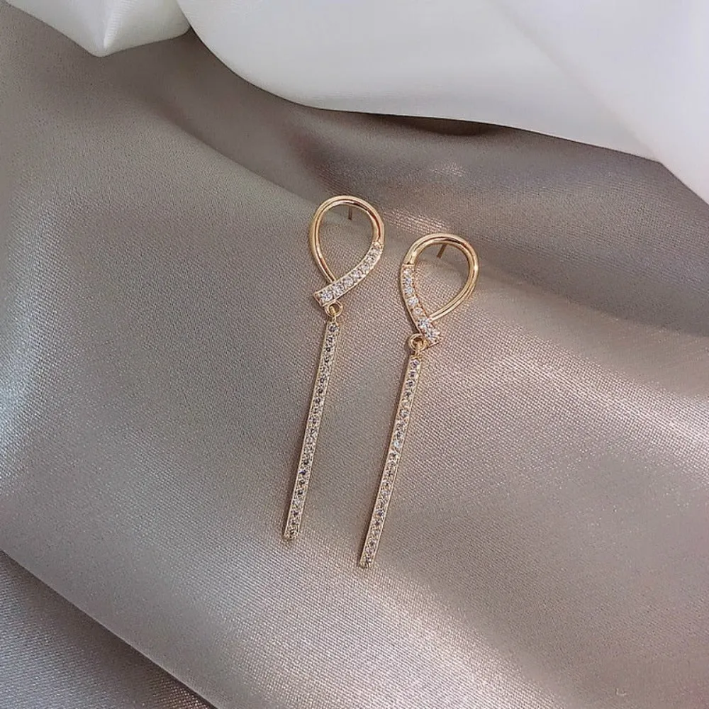 women earrings goldcolor crystal pearl dangle rhinestone pendants ✈️ free.shipping