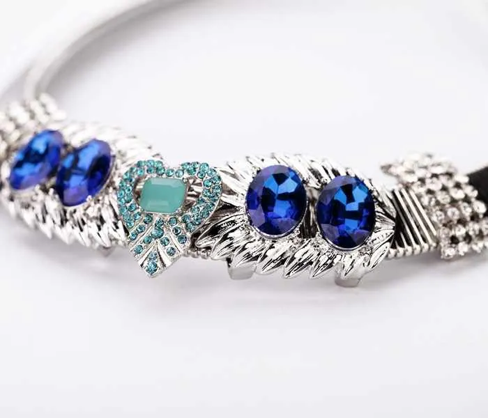 XL00449 Stylish Lightweight Silver Plated- قلادة بومة أنيقة