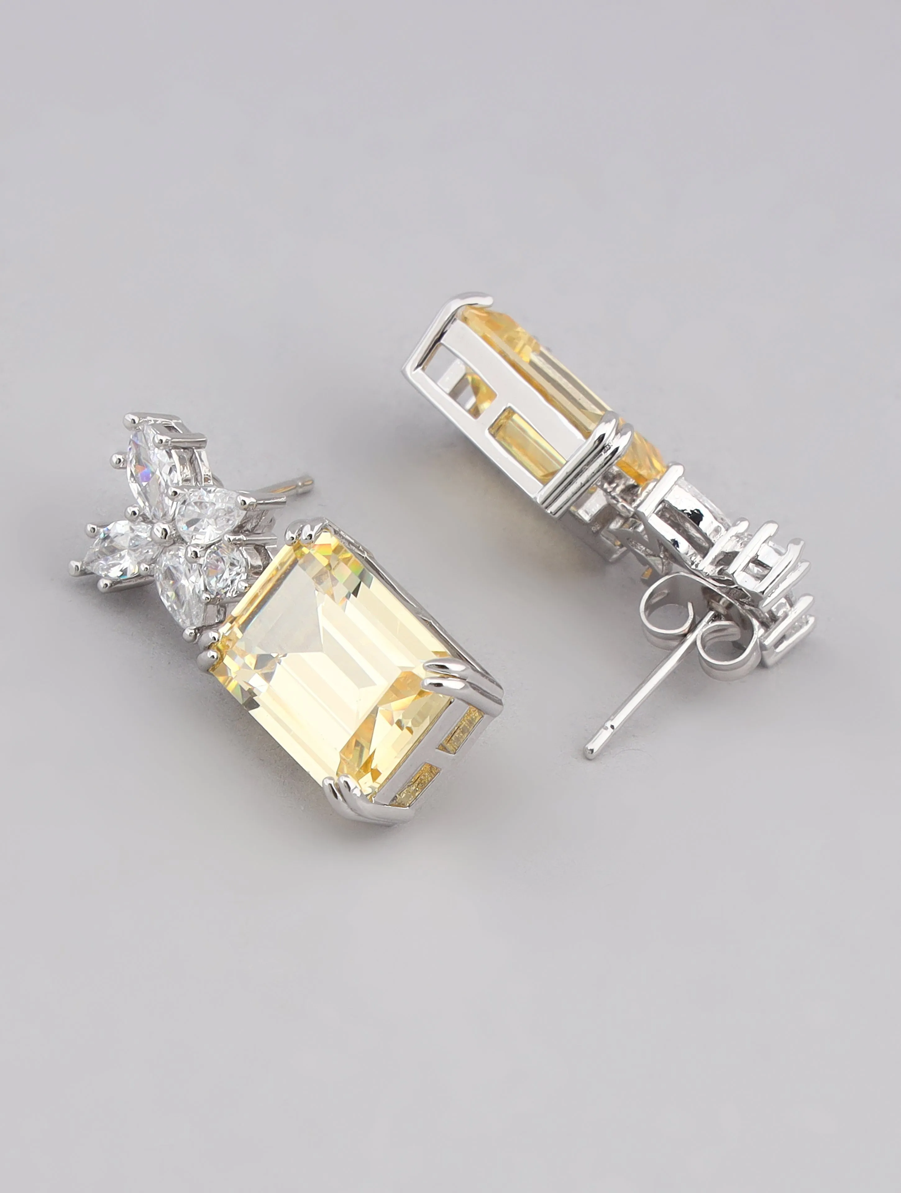 Yellow Saphire Earrings